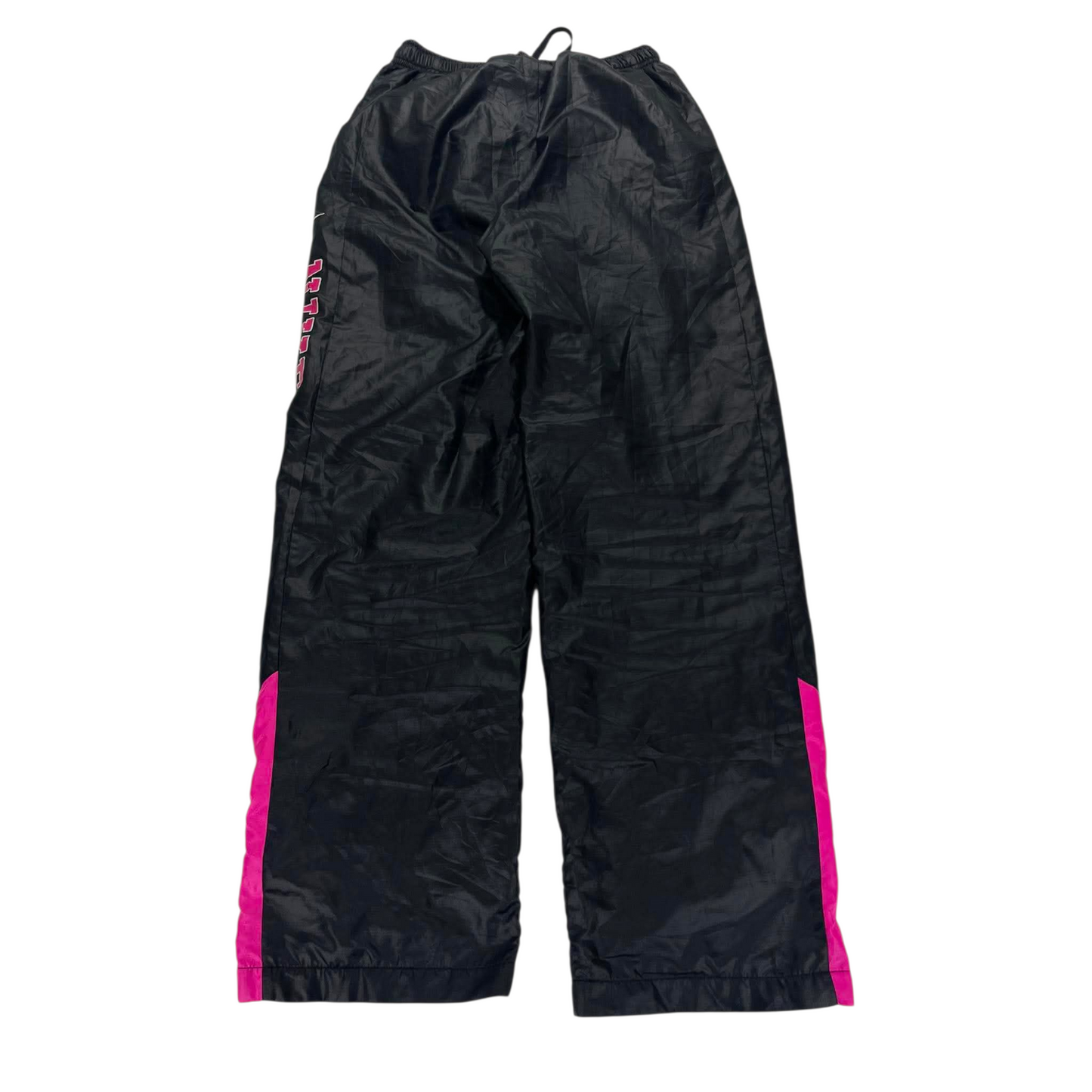 Y2K NIKE BLACK/PINK TRACK PANTS (S-M) ¹²