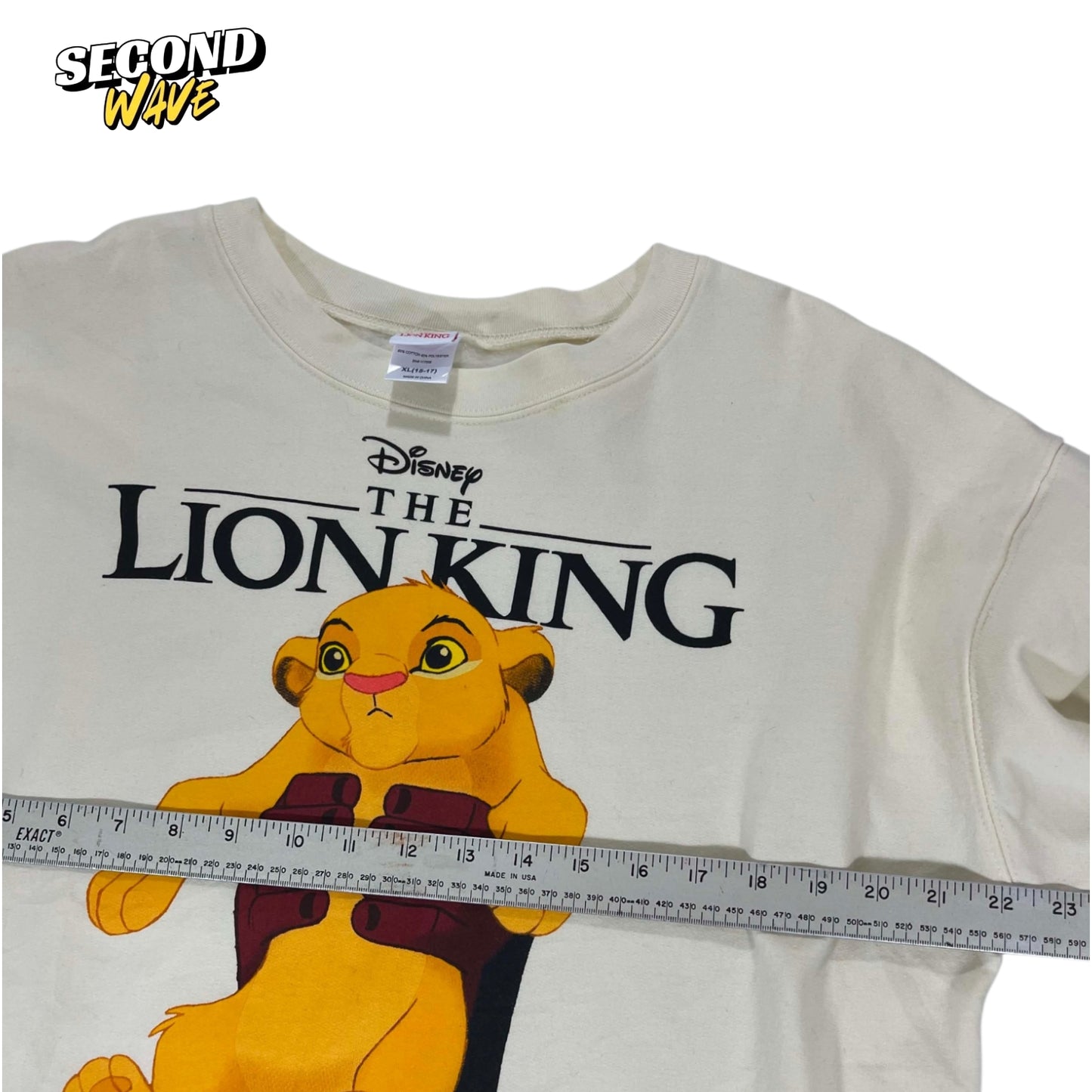 DISNEY THE LION KING CREAM SWEATSHIRT (L)