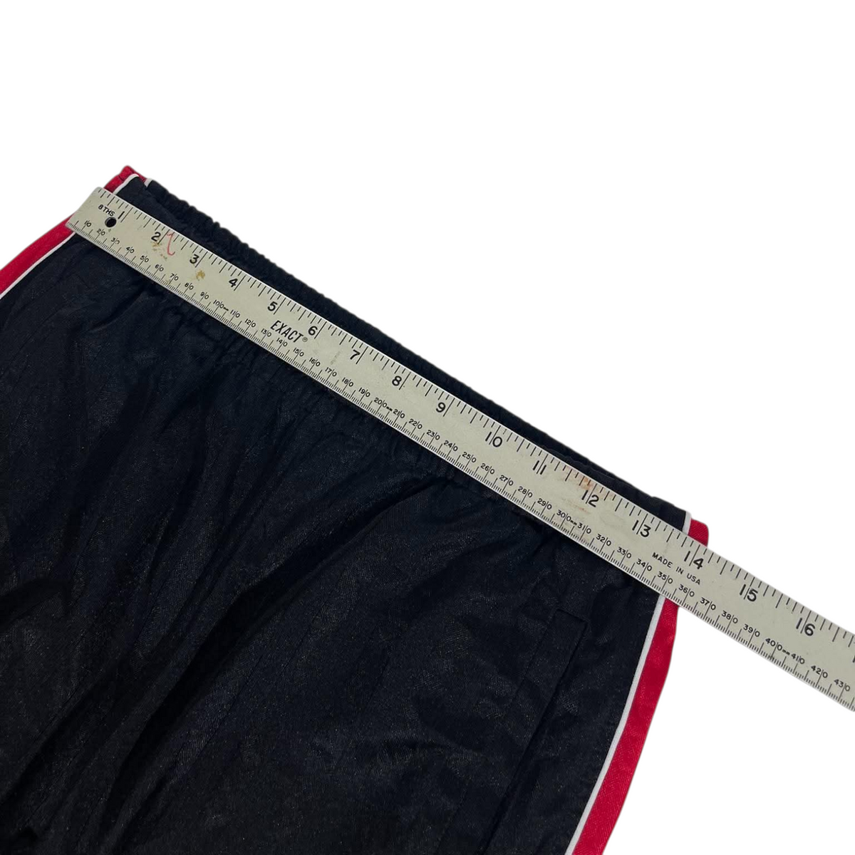 NIKE BLACK PINSTRIPE TRACK PANTS⁵ (M)