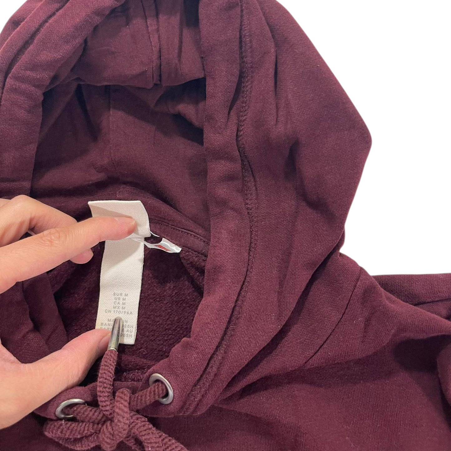 HARVARD UNIVERSITY BURGUNDY HOODIE (M)