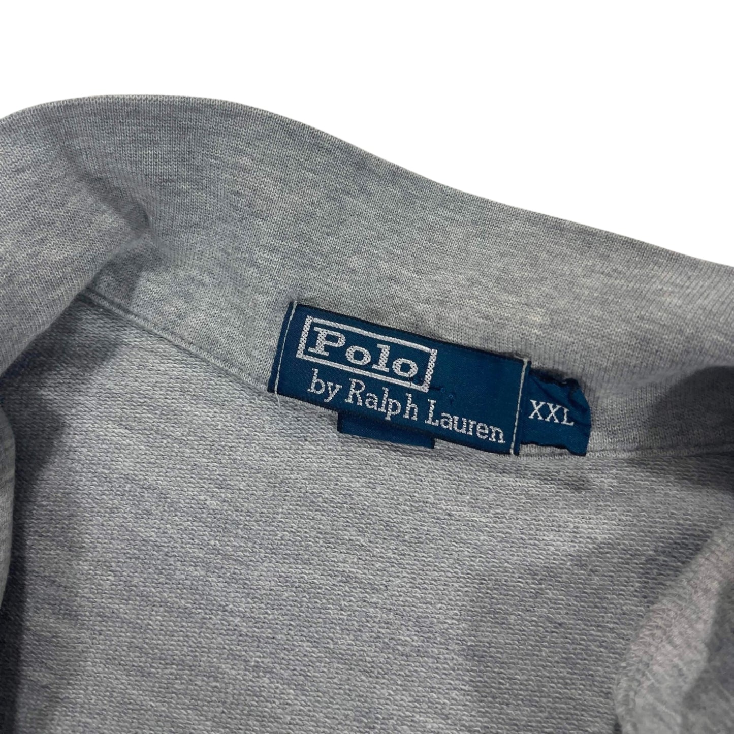 VINTAGE POLO RALPH LAUREN GRAY QUARTER ZIP (XL)