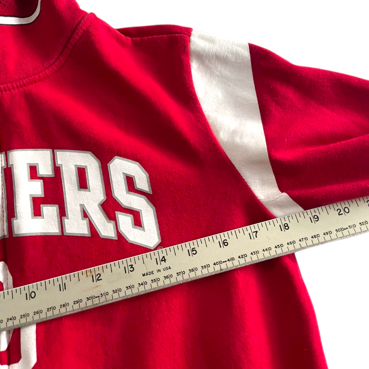OKLAHOMA SOONERS RED ZIP UP HOODIE (S)