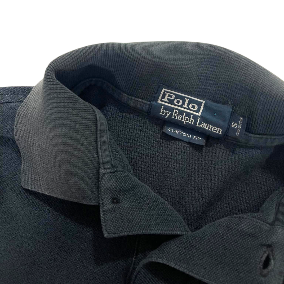 RALPH LAUREN BLACK POLO SHIRT (S)