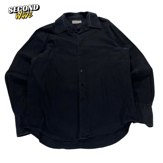 CLASSIC BARKERS BLACK BUTTON UP SHIRT (XL)