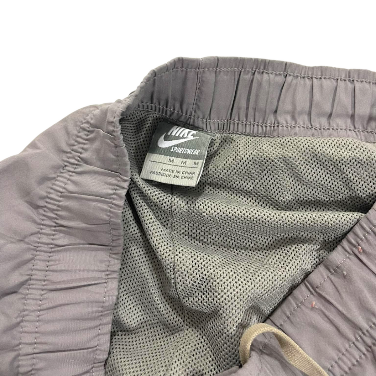 Y2K NIKE BAGGY GRAY TRACK PANTS¹ (M)