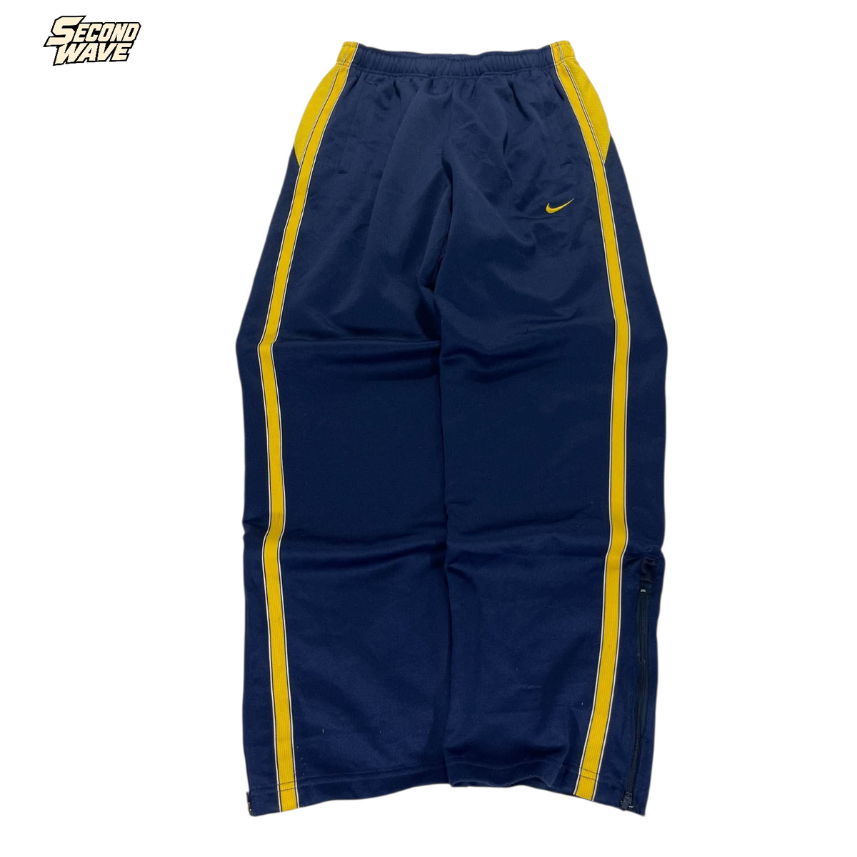 NIKE BLUE/YELLOW TRACK PANTS¹¹ (BEST FIT M)