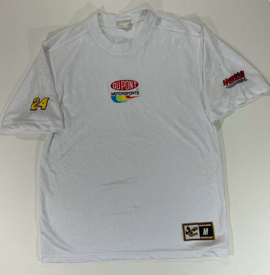 VINTAGE JEFF GORDON WHITE NASCAR RACING JERSEY (M-L)