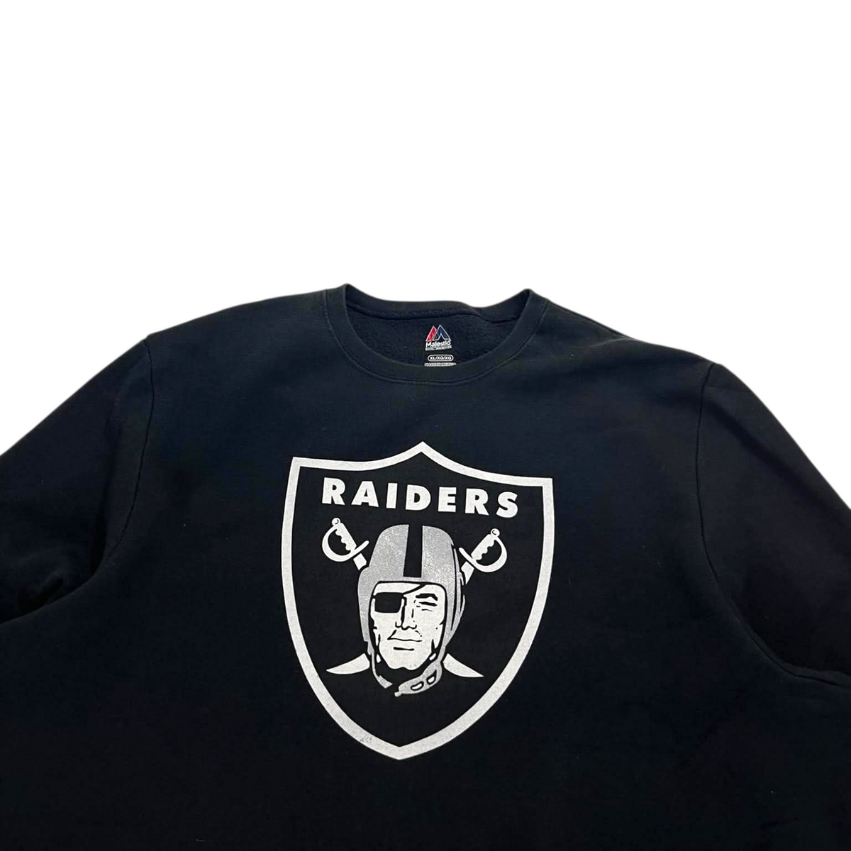 NFL OAKLAND RAIDERS BLACK CREWNECK (XL)