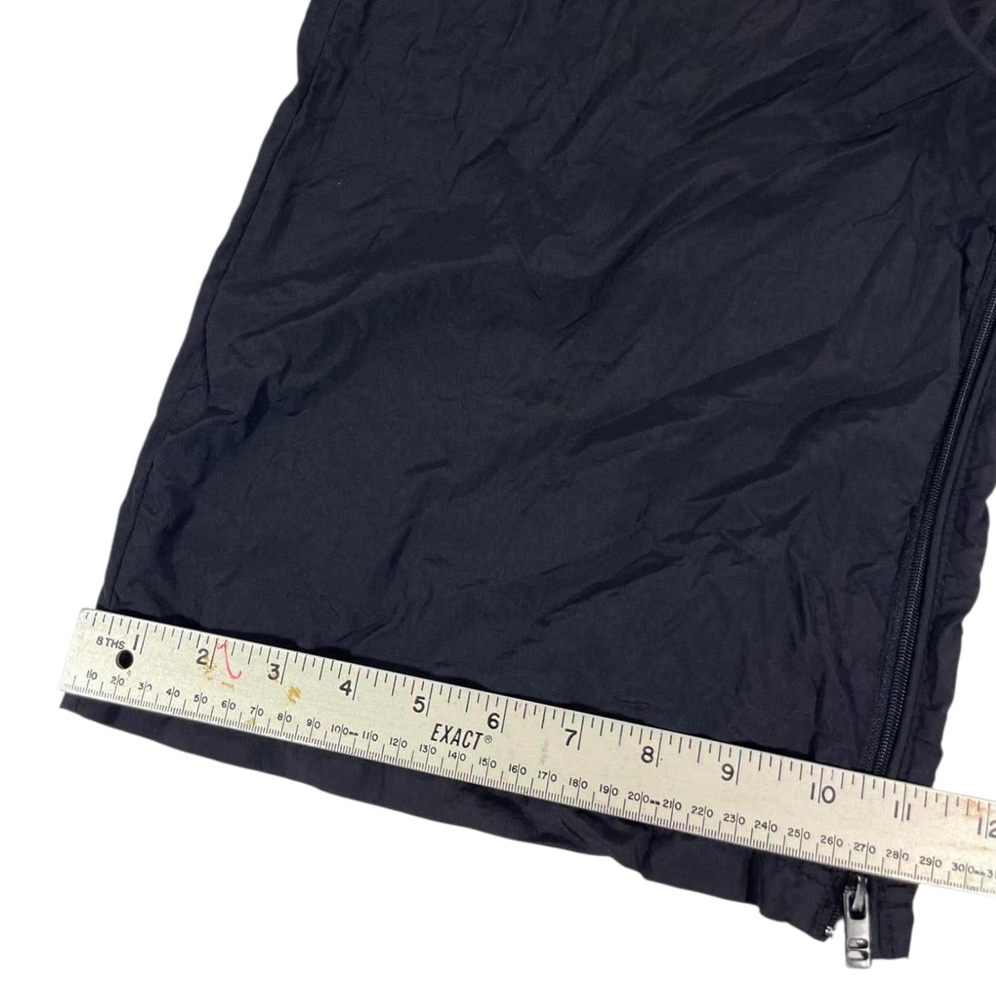LIGHTWEIGHT BODY BLACK BAGGY WIDE LEG TRACK PANTS (L-XL)