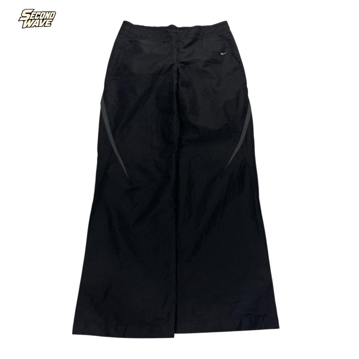 Y2K NIKE BLACK & GREY TRACK PANTS⁵ (M)