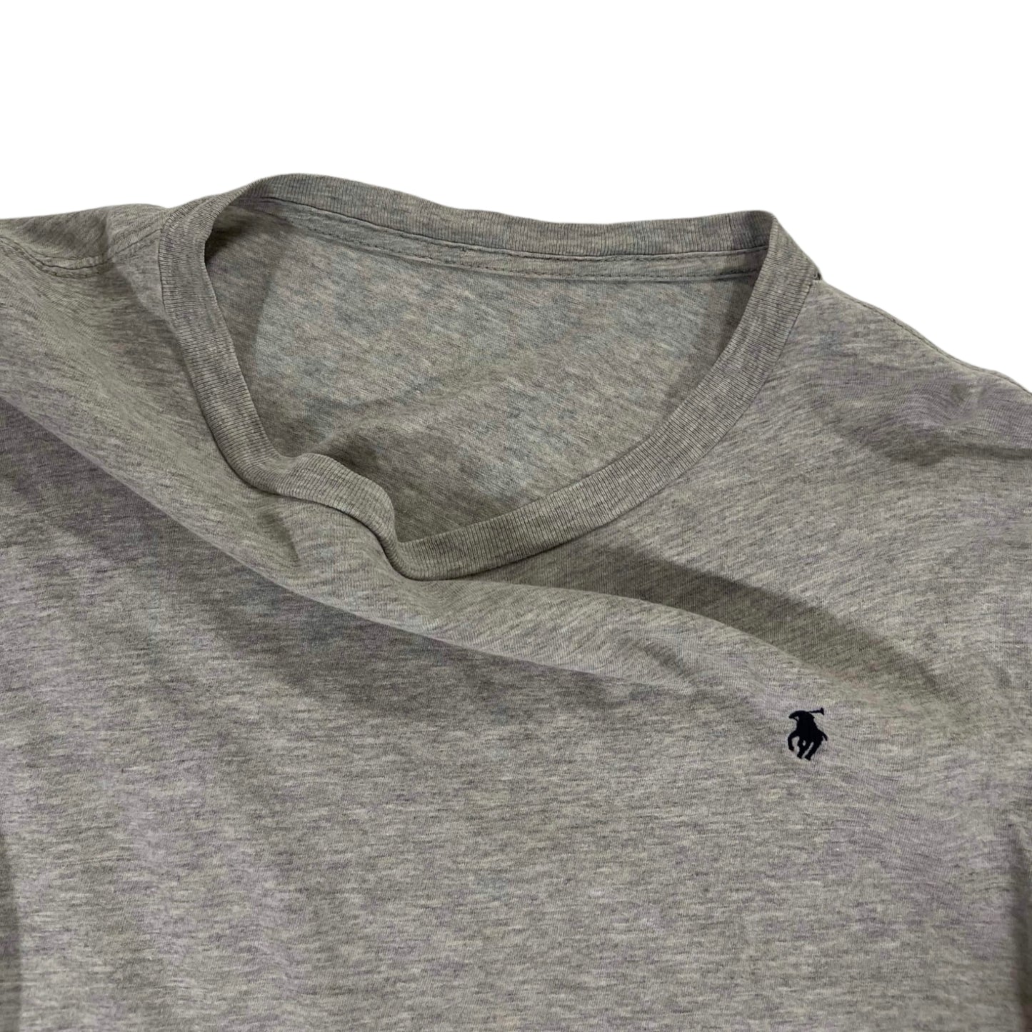 GRAY NO TAG POLO RALPH LAUREN LONG SLEEVE (S)
