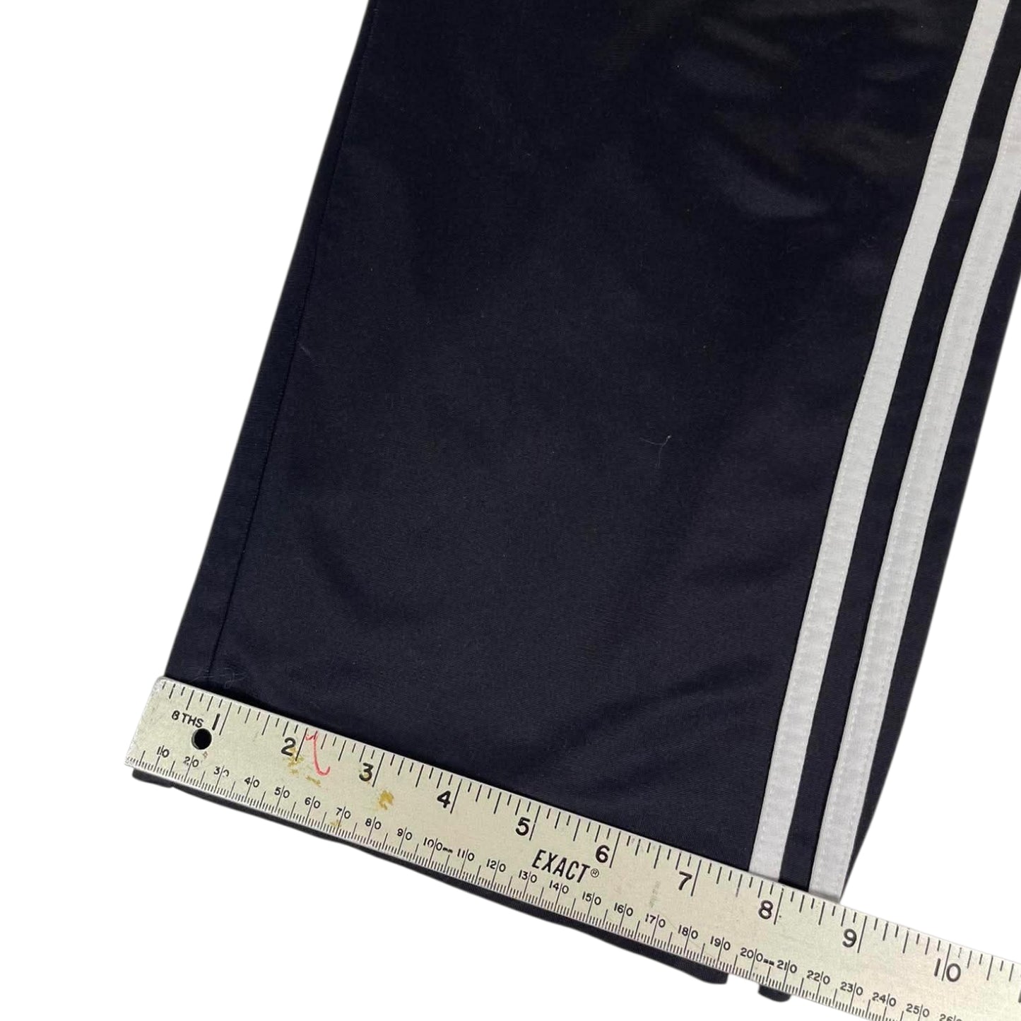 ADIDAS BLACK BAGGY TRACK PANTS (L)