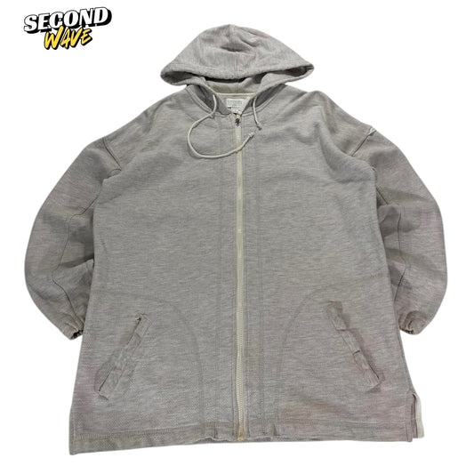 MADE IN NZ GREY STUDIO WORKS ZIP UP HOODIE (M-L)