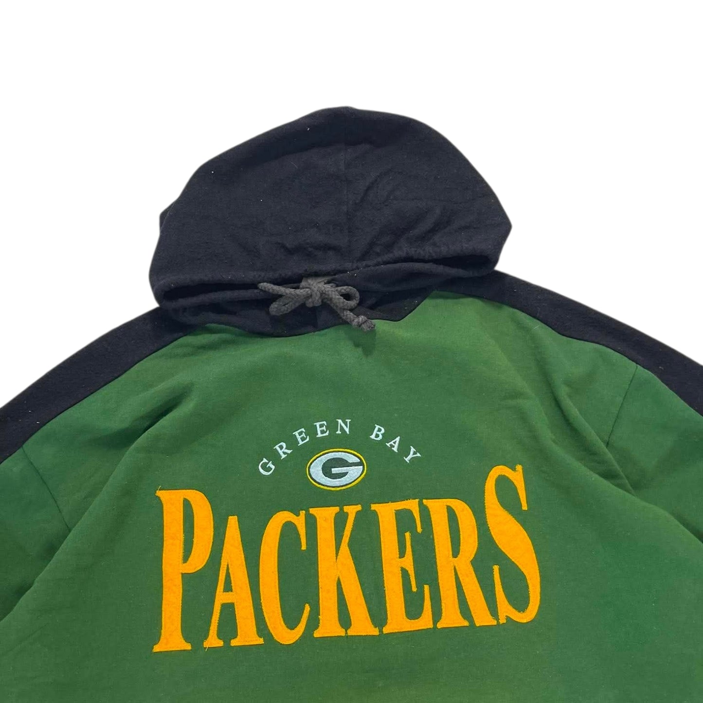 VINTAGE GREEN BAY PACKERS GREEN HOODIE (L-XL)
