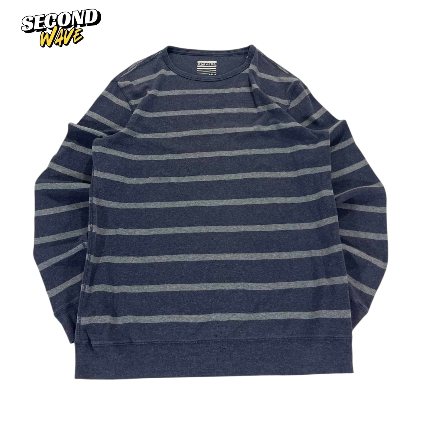 BARKERS NAVY STRIPED LONG SLEEVE (S)