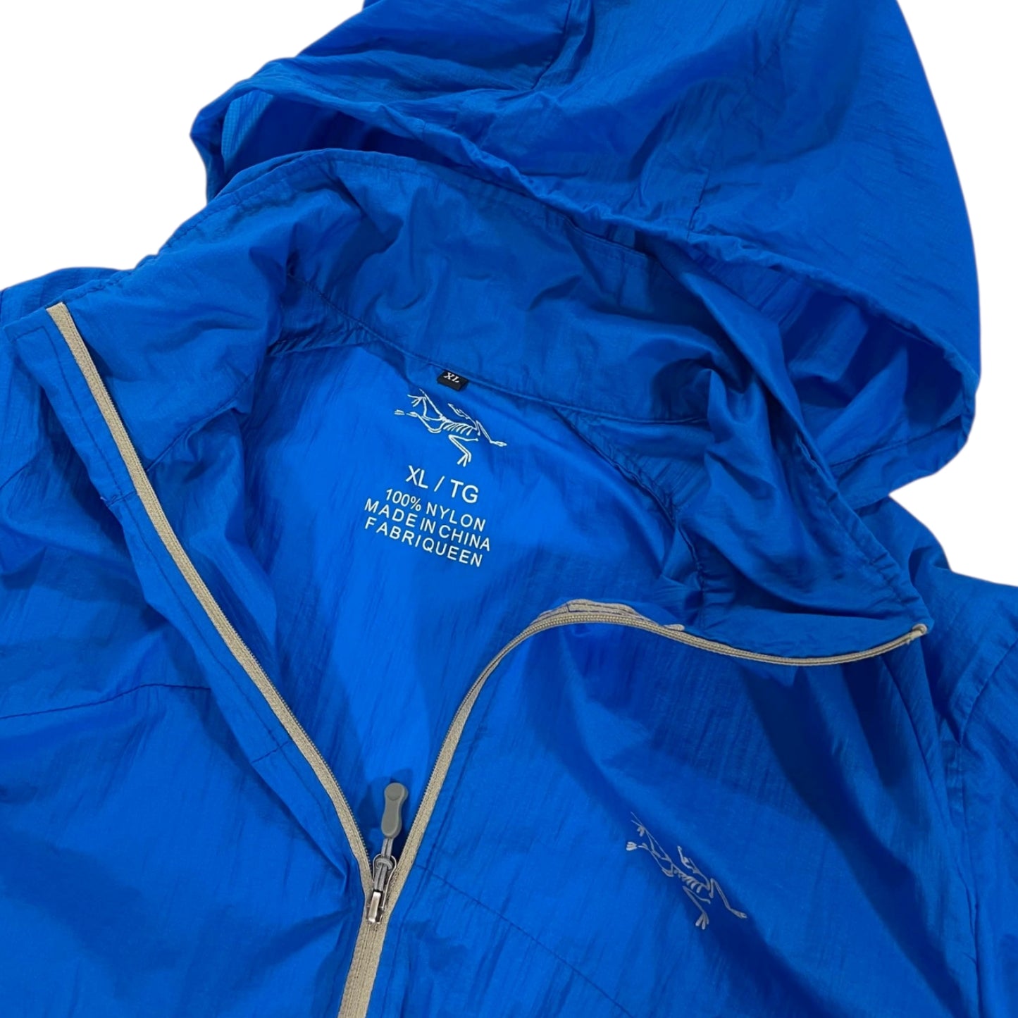 BL ARC'TERYX BLUE NYLON WINDBREAKER (XL)