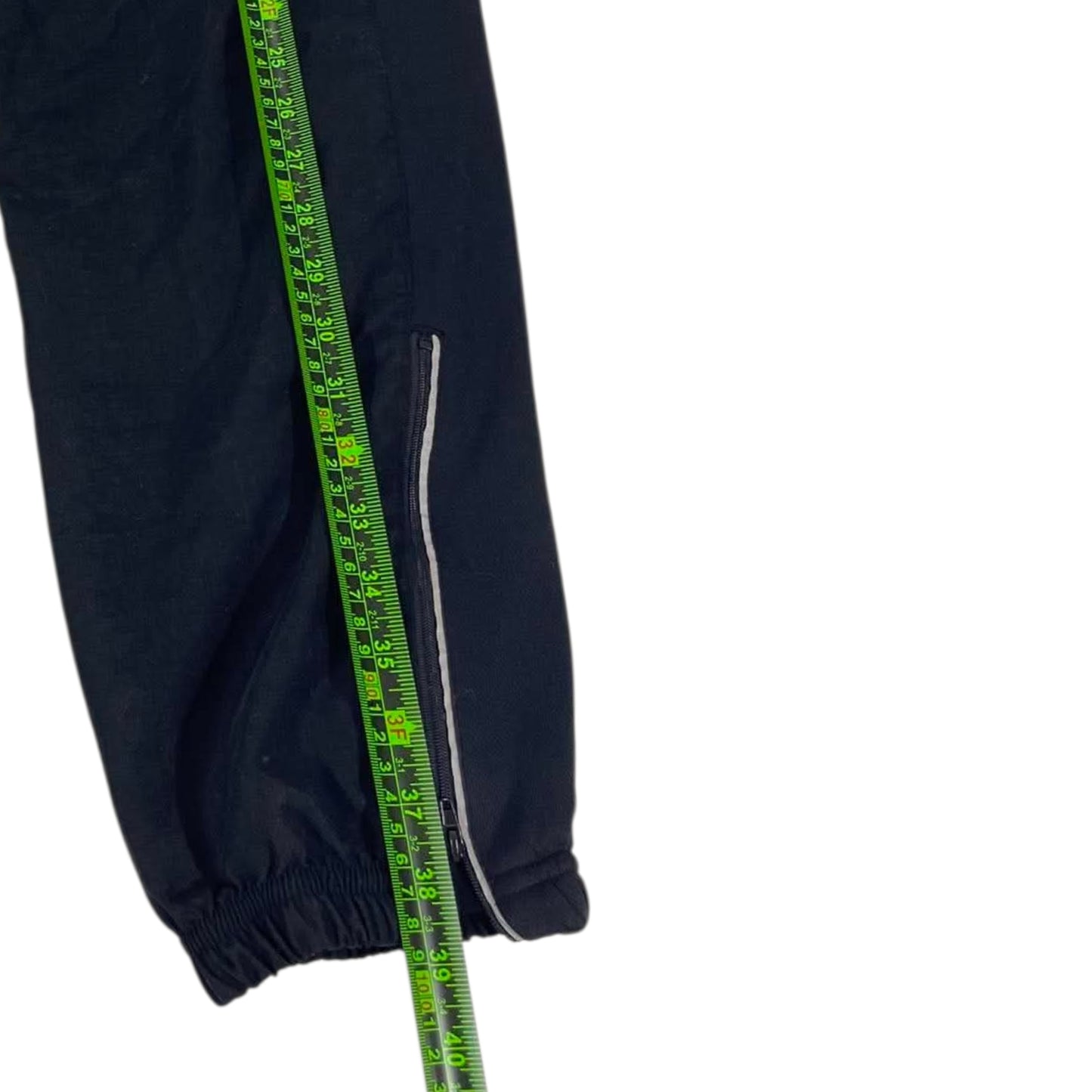 VINTAGE ACTIVE INTENT BLACK TRACK PANTS (S)