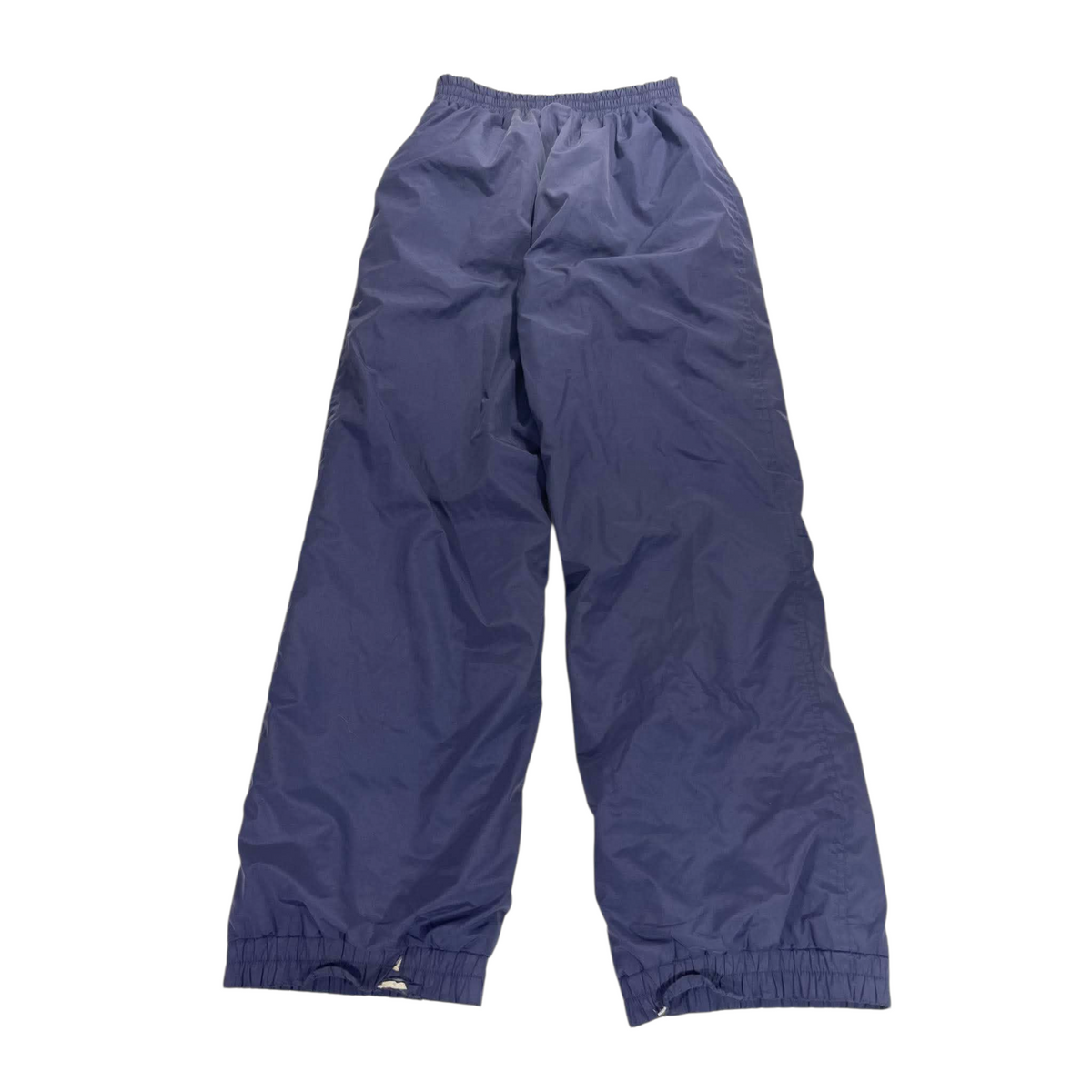 Y2K NAVY BLUE BAGGY TRACK PANTS (S)