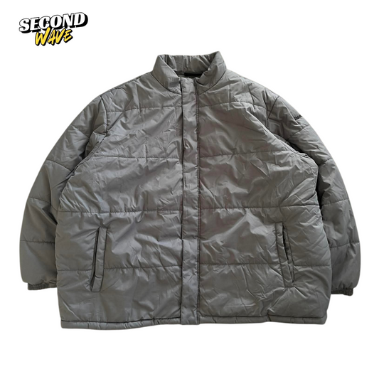 VINTAGE REEBOK GREY PUFFER JACKET (XXL)