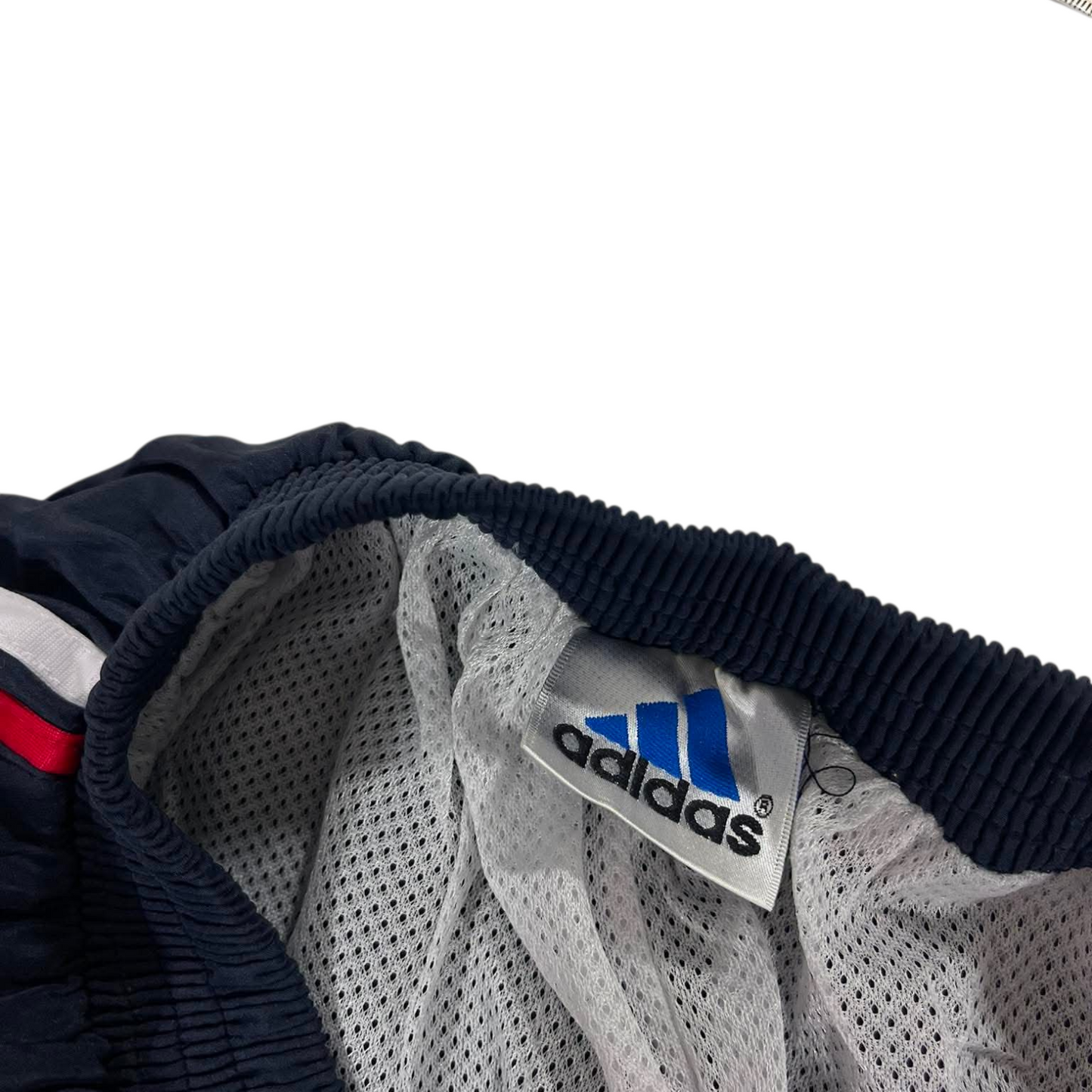 VINTAGE ADIDAS TRACK PANTS WITH RED STRIPES (S)