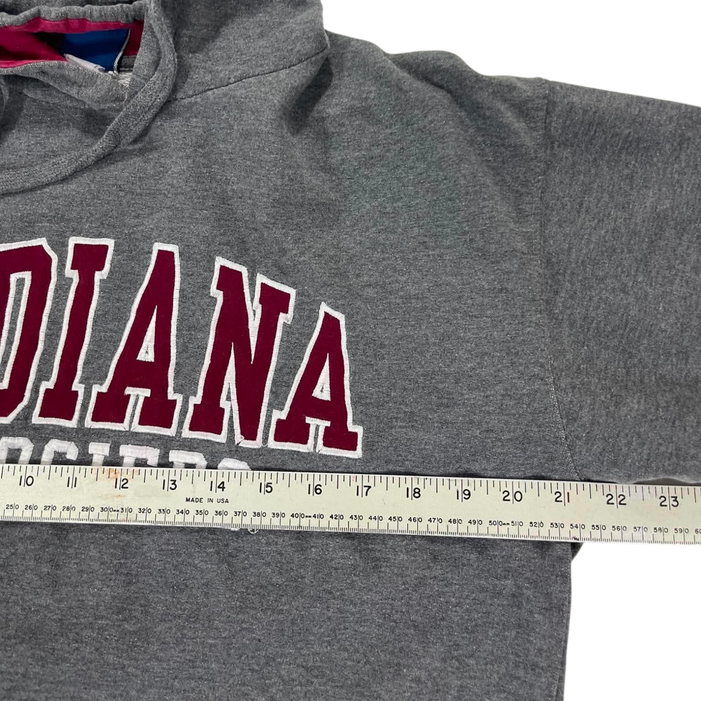 VINTAGE INDIANA UNIVERSITY GREY HOODIE (L)