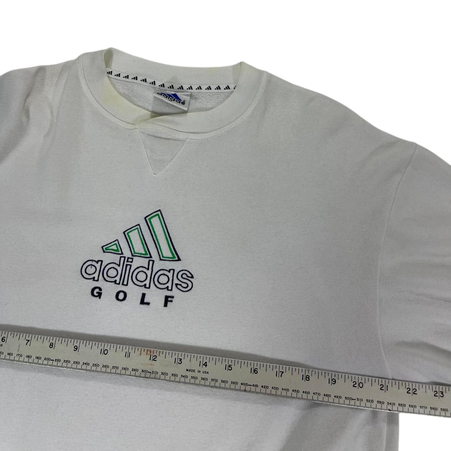 ADIDAS GOLF WHITE CREWNECK (M)