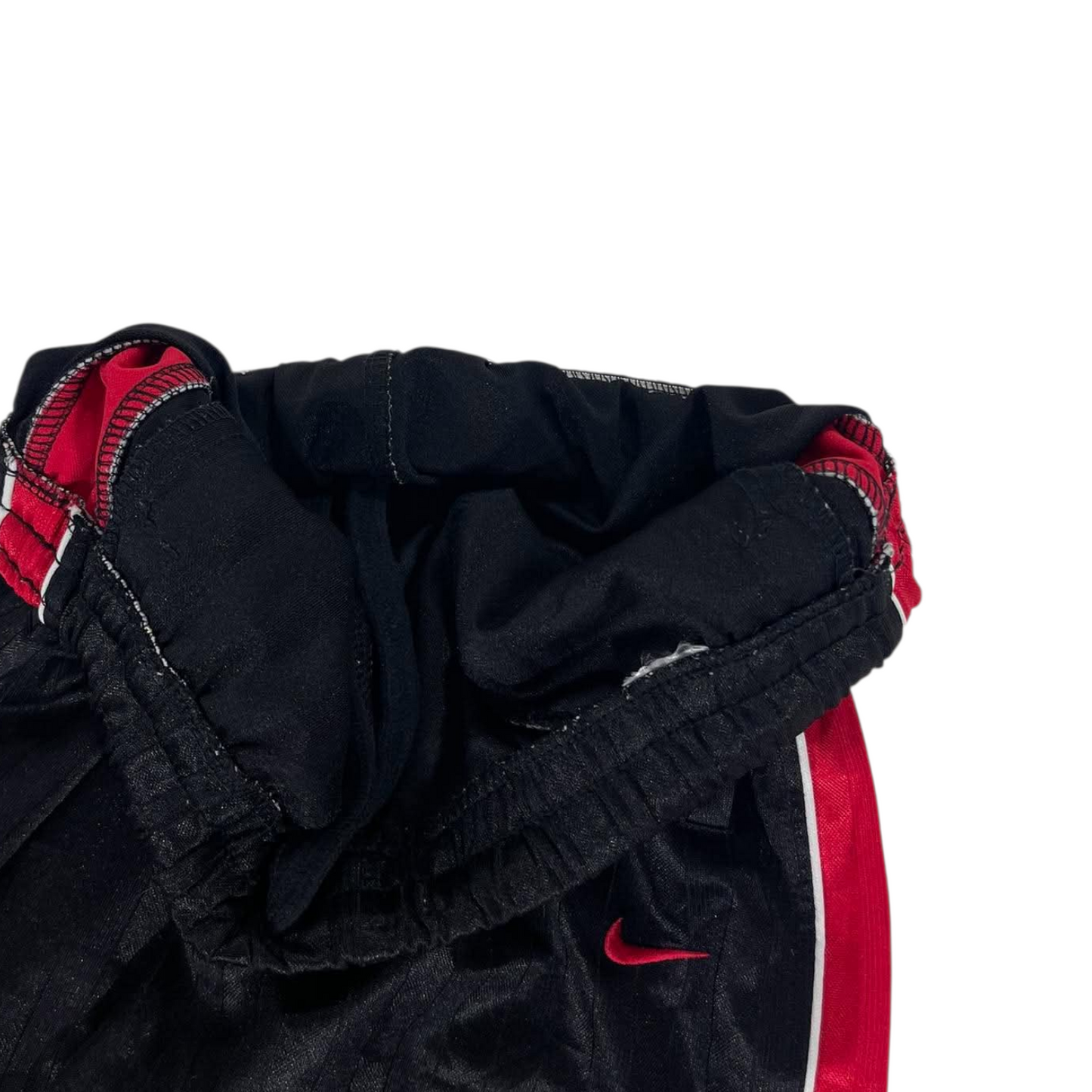 NIKE BLACK PINSTRIPE TRACK PANTS⁵ (M)