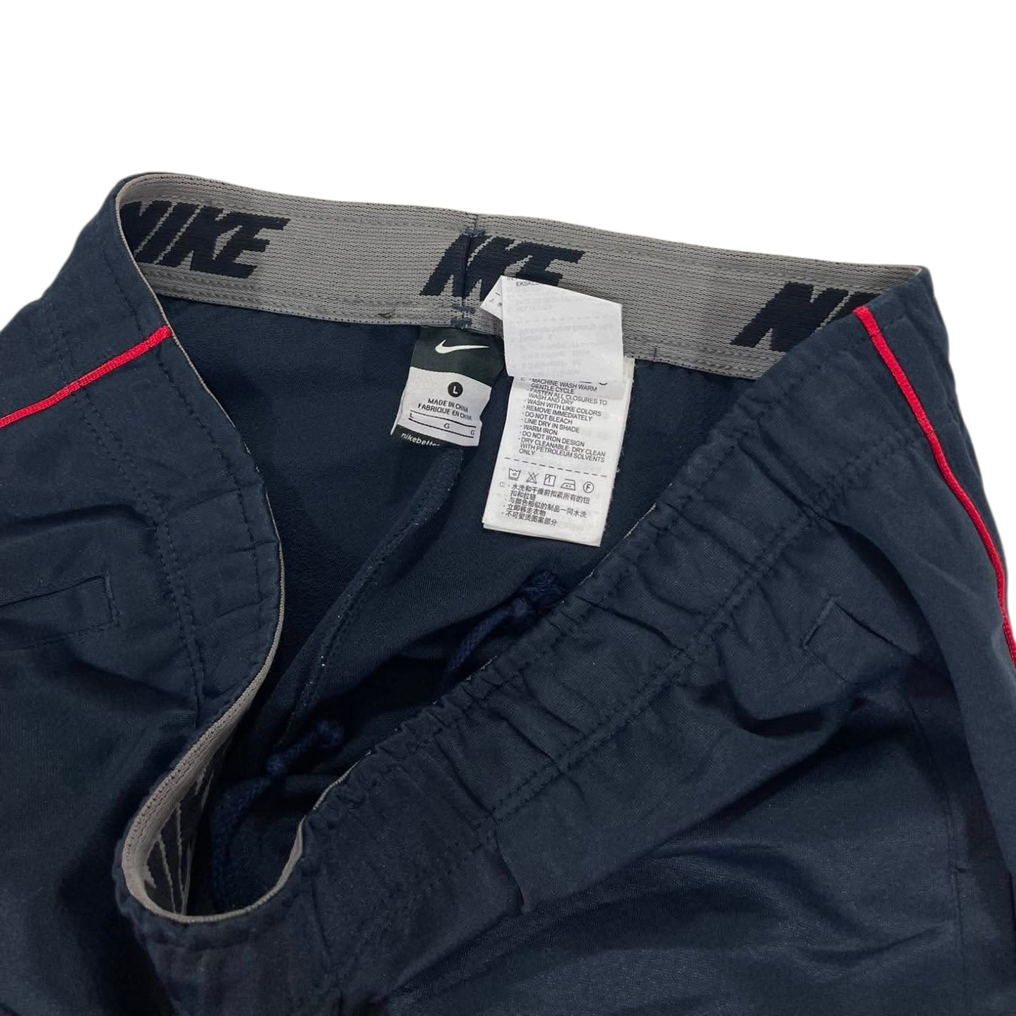 NIKE WIDE LEG TRACK PANTS (L)