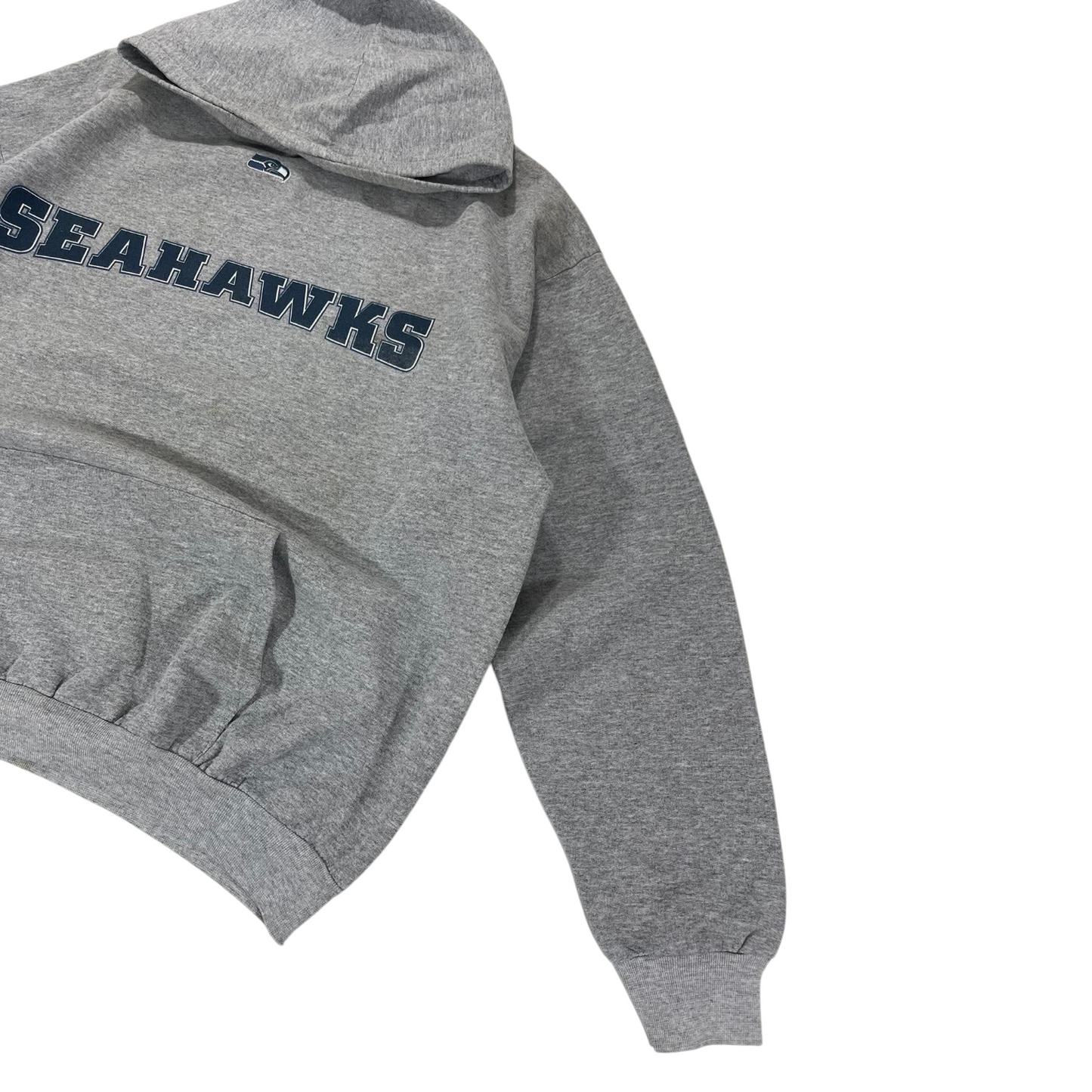VINTAGE GREY SEATTLE SEAHAWKS HOODIE (M)