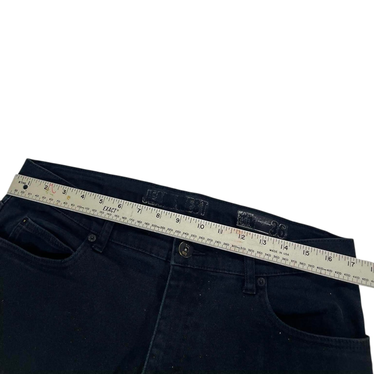 VINTAGE JEANSWEST BLACK DENIM JEANS (34)