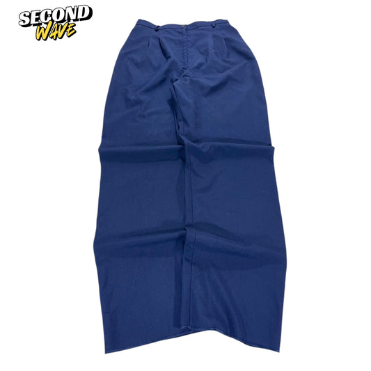 TOWN TREND NAVY BLUE WIDE LEG PANTS (32)