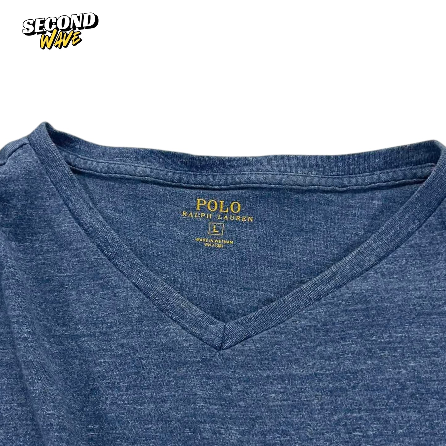 RALPH LAUREN NAVY BLUE LONG SLEEVE (L)