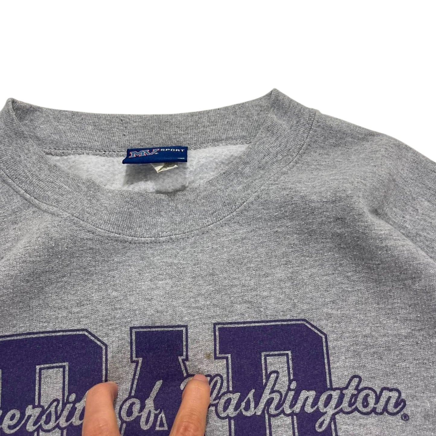 UNIVERSITY OF WASHINGTON GREY CREWNECK (M)