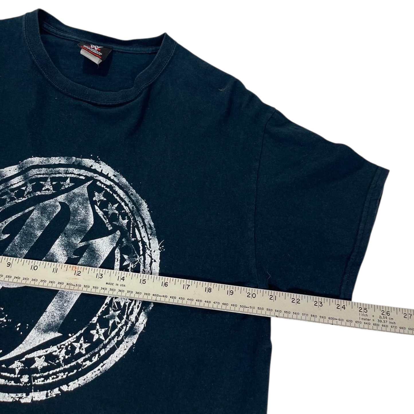 WWE BLACK & WHITE AJ STYLES TEE (M)