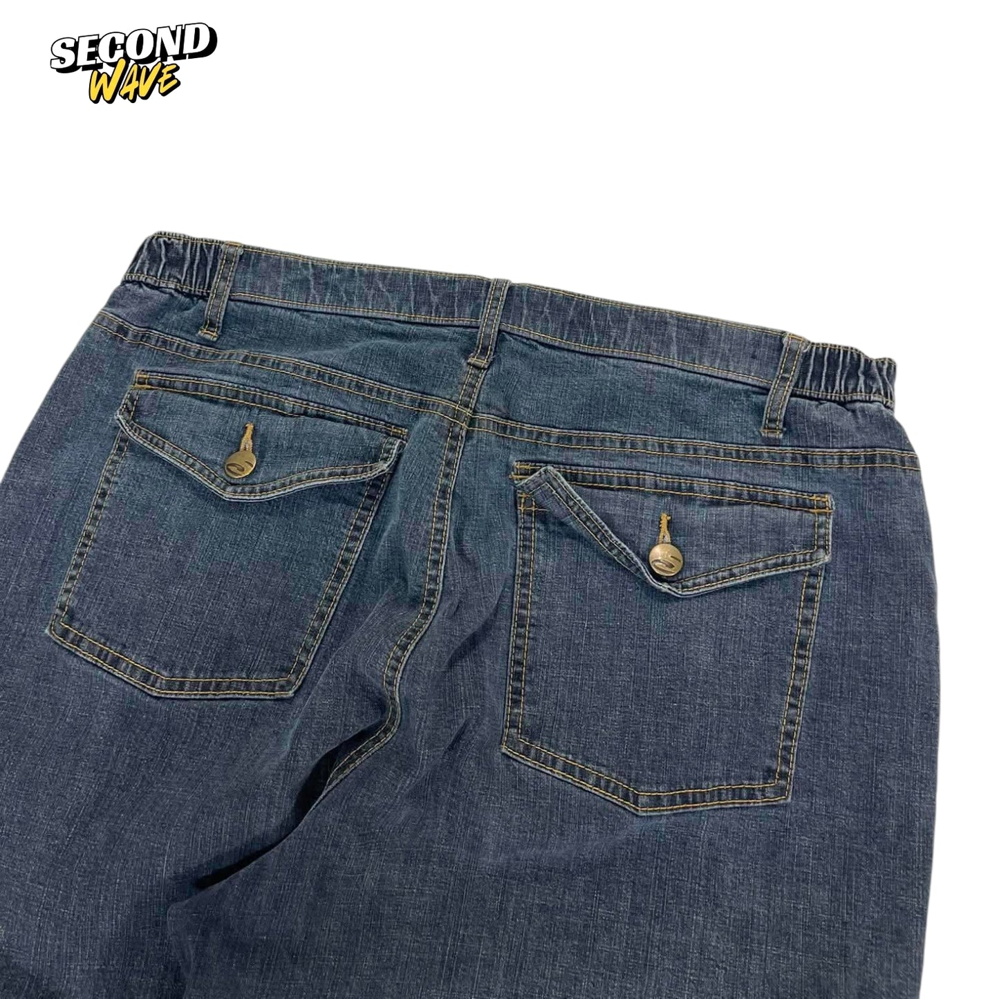 Y2K LIGHT DENIM BAGGY JEANS (34)