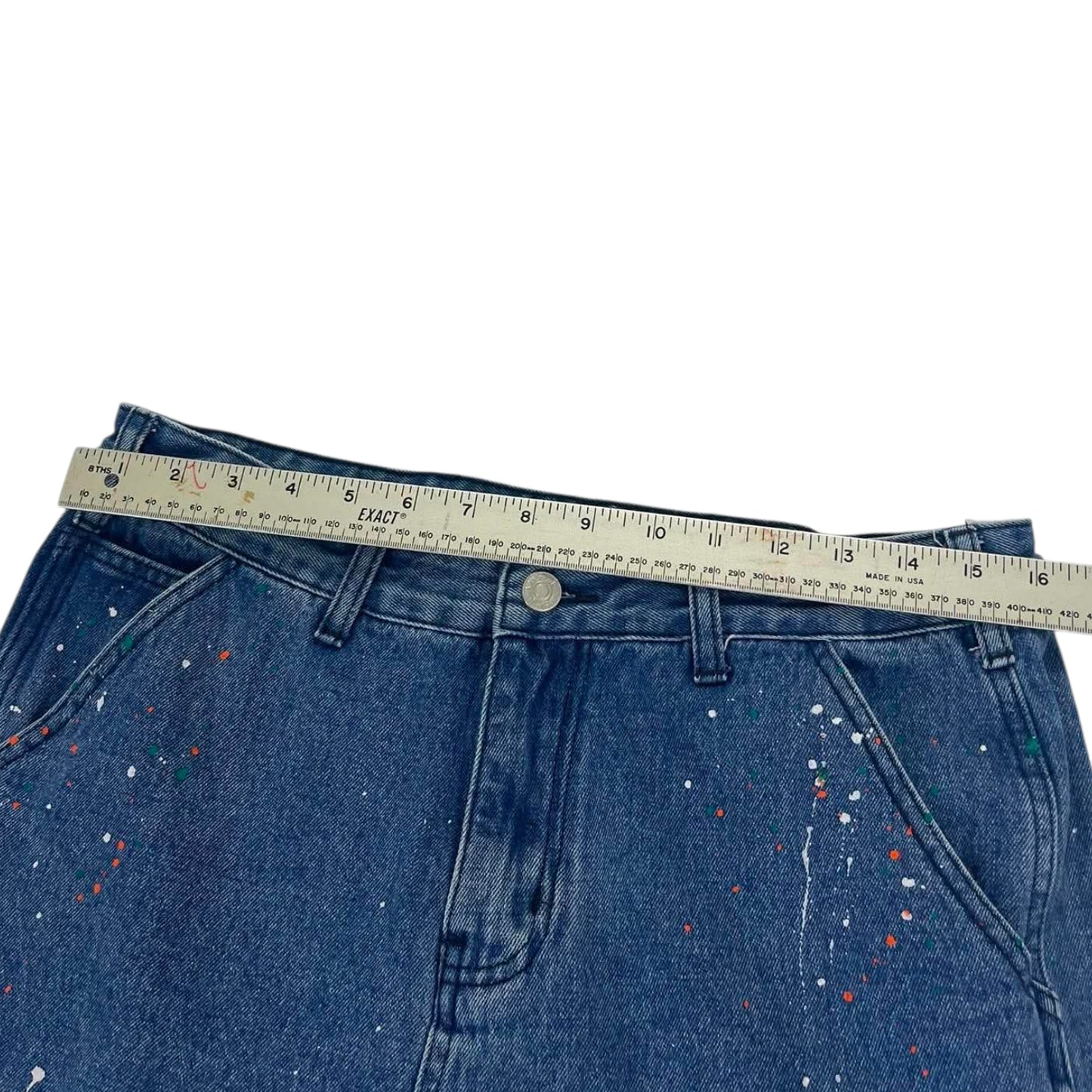VINTAGE PAINT SPLATTER DENIM JEANS (32)