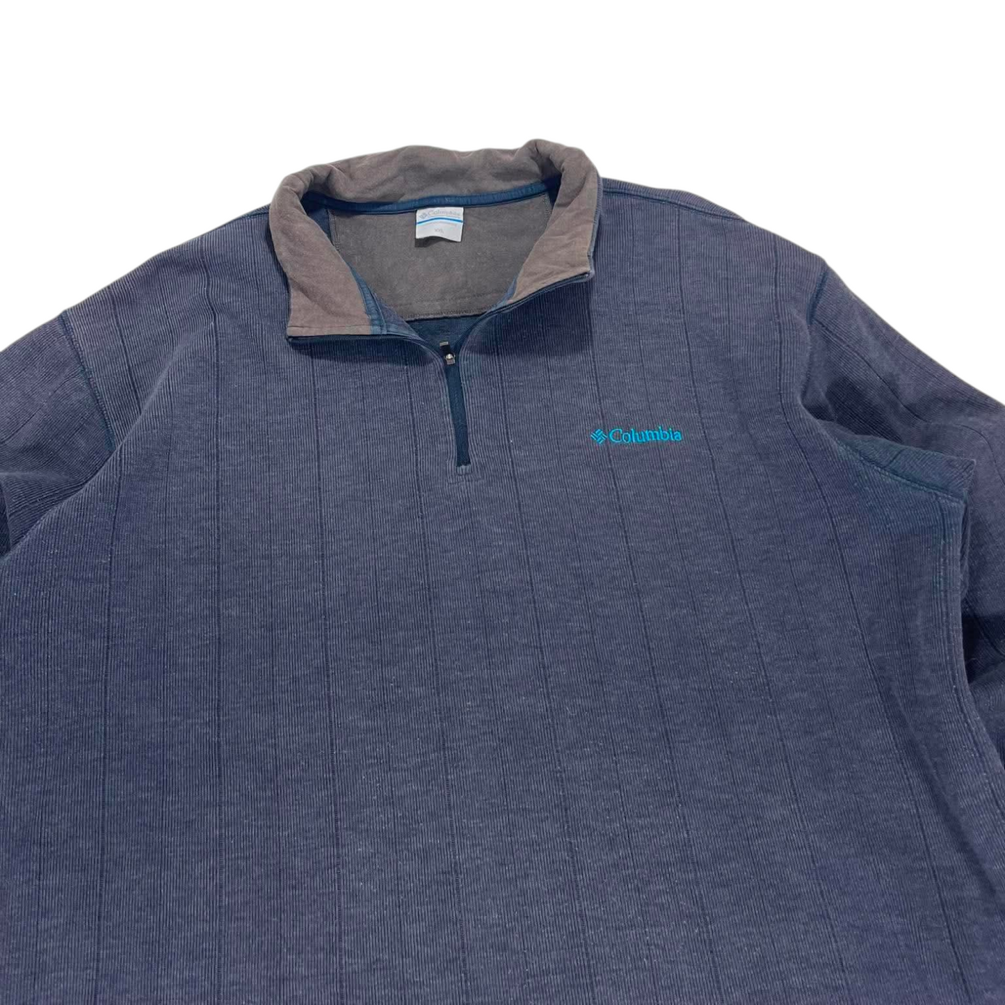 VINTAGE COLUMBIA BLUE QUARTER ZIP (L)