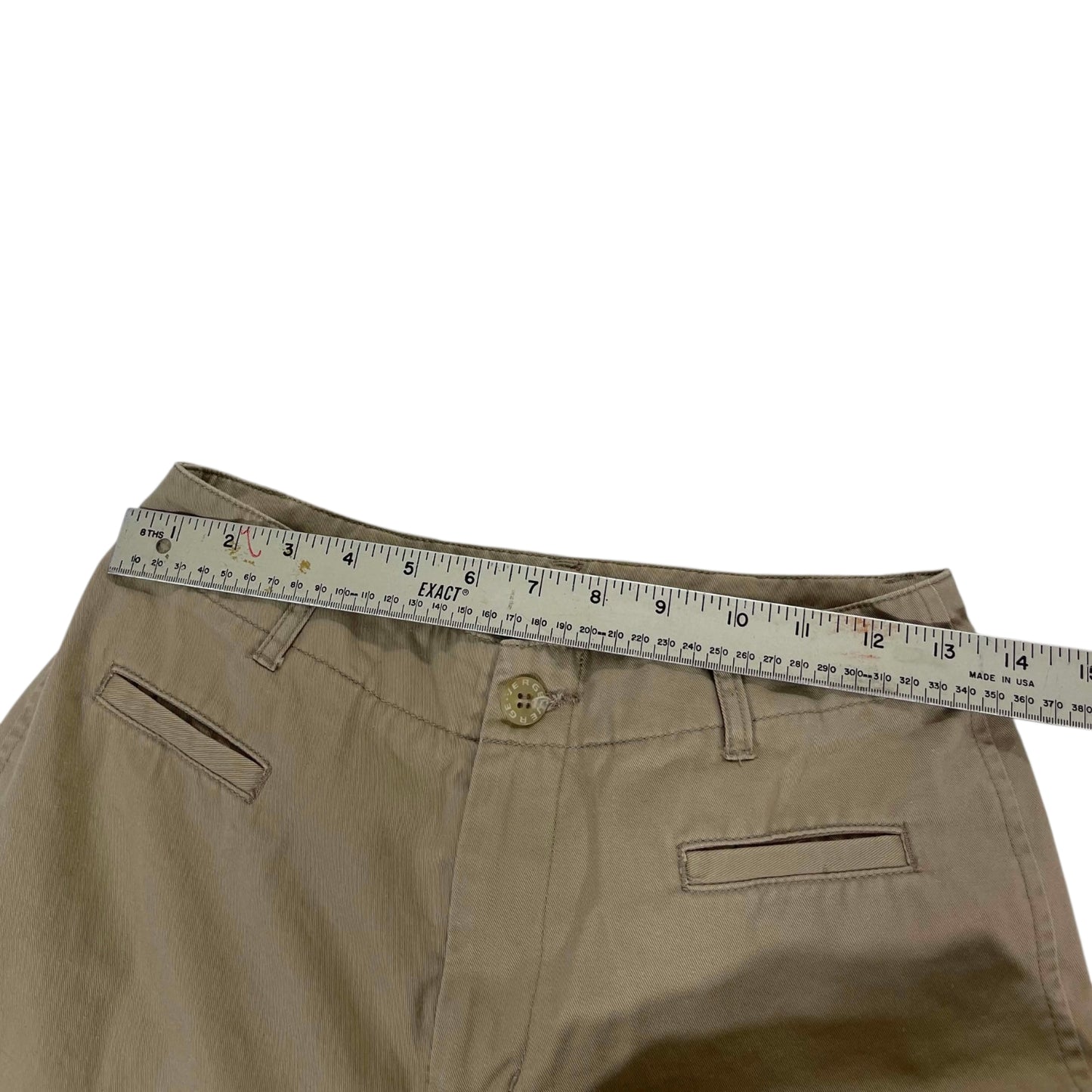 Y2K KHAKI BAGGY WIDE LEG PANTS (UK26)