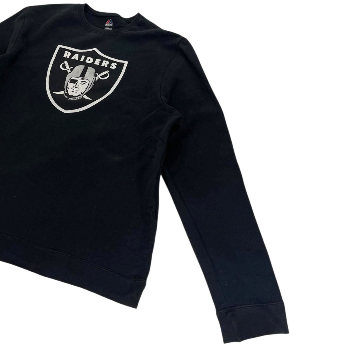 NFL OAKLAND RAIDERS BLACK CREWNECK (XL)