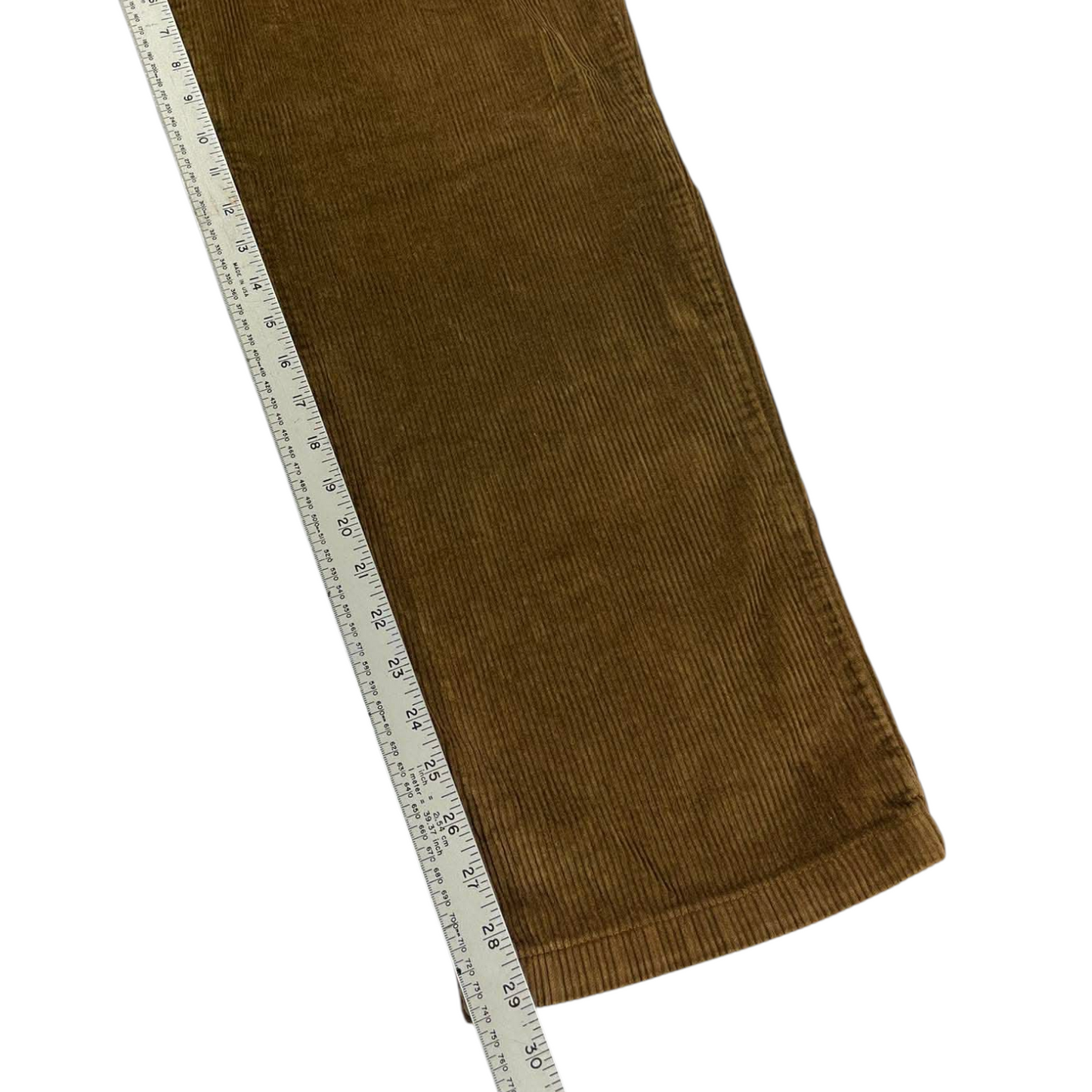 VINTAGE M&S BROWN CORDUROY TROUSERS (40)