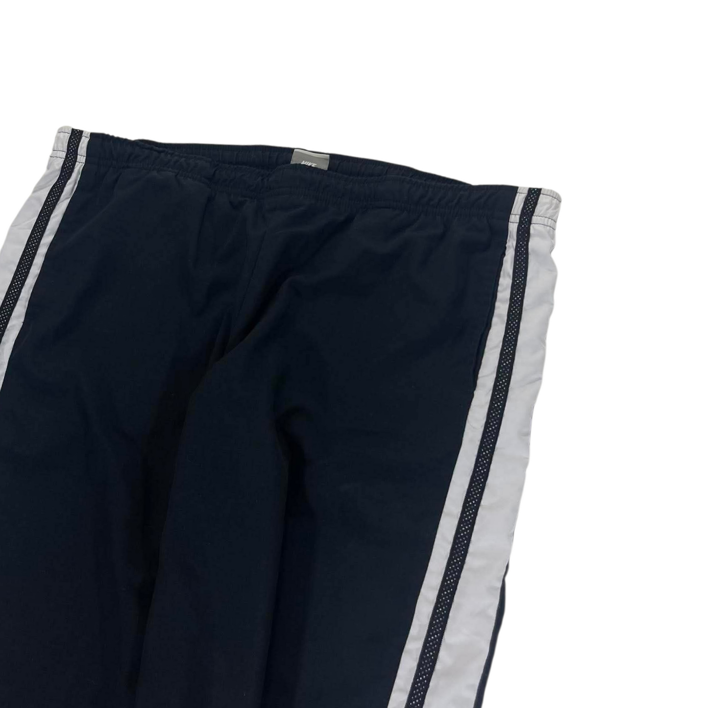 NIKE BLACK/WHITE TRACK PANTS ² (L, 12-14)