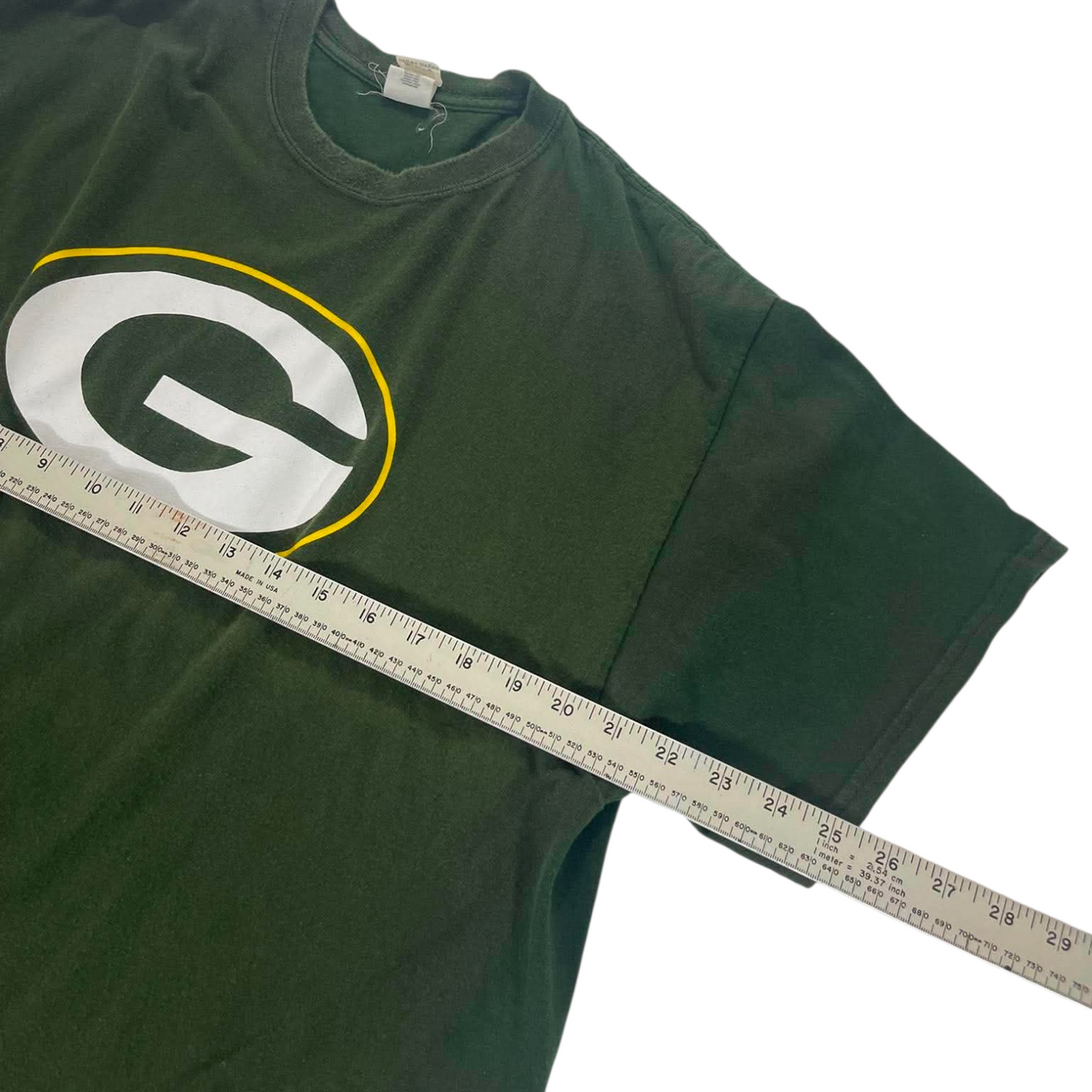 VINTAGE 100% COTTON GREEN BAY PACKERS COTTON T-SHIRT (XL)