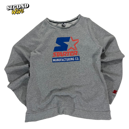 VINTAGE STARTER GREY CREWNECK SWEATSHIRT (M)
