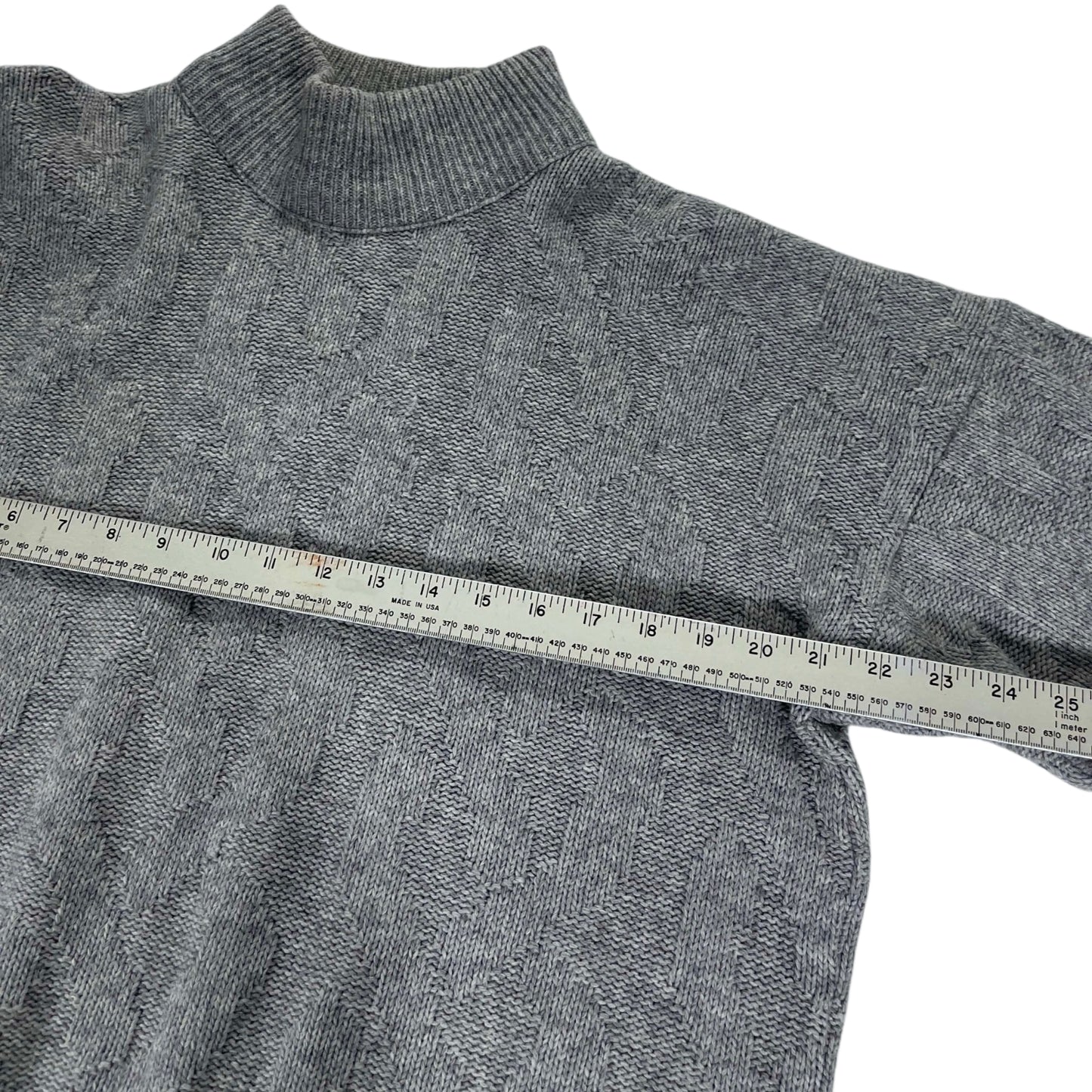 VINTAGE PURE WOOL EARLY BIRD  GREY SWEATER (M)