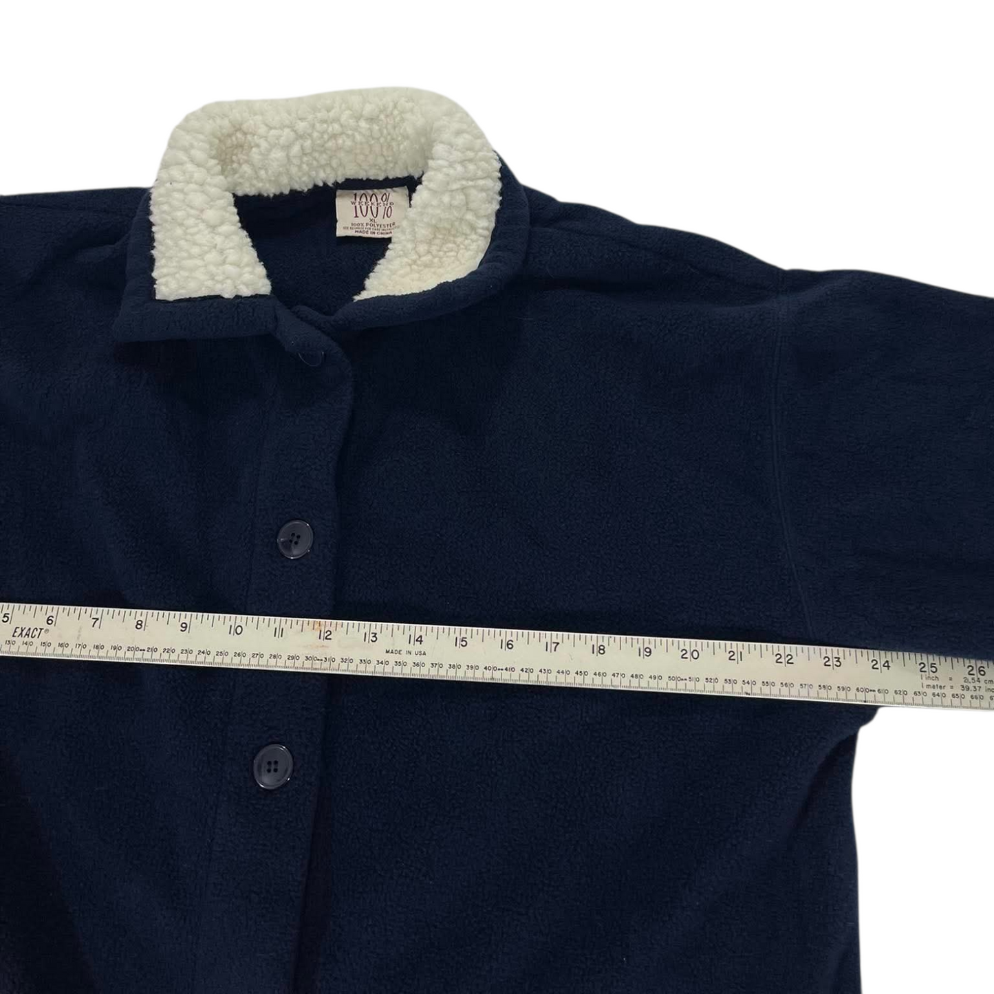 100% WEEKEND NAVY SHERPA JACKET (XL)