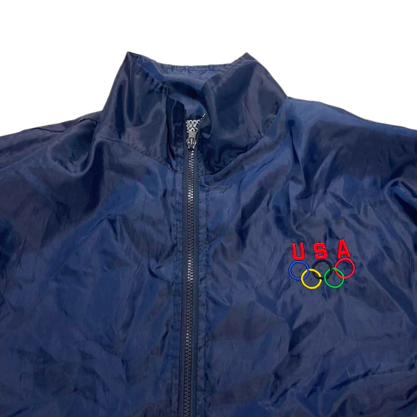 VINTAGE USA OLYMPIC WINDBREAKER JACKET (L)