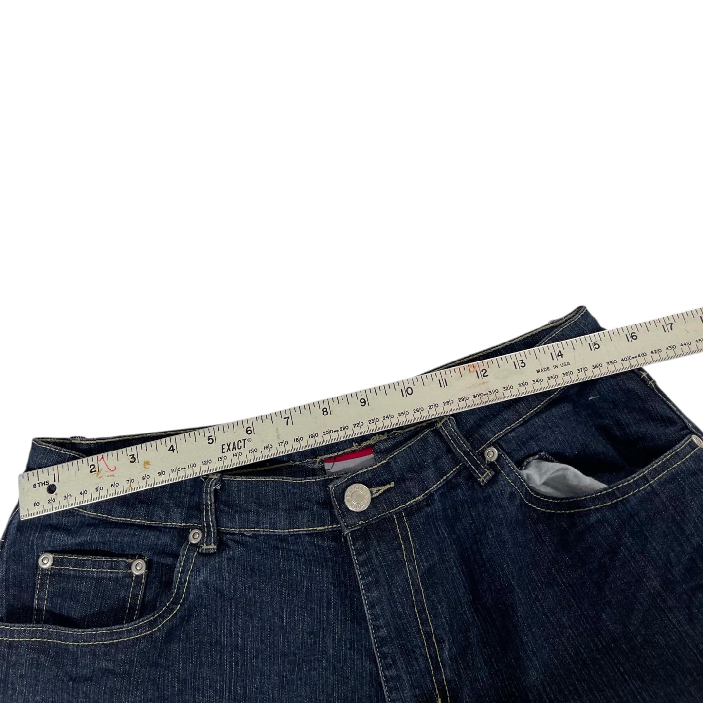 Y2K NETWORK BAGGY WIDE LEG JEANS (UK 14)