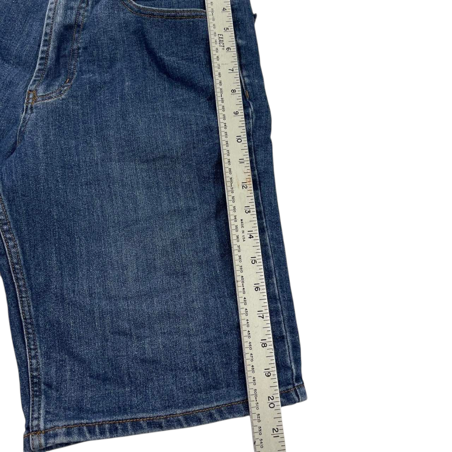 Y2K CHISEL BLUE DENIM SHORTS (32)