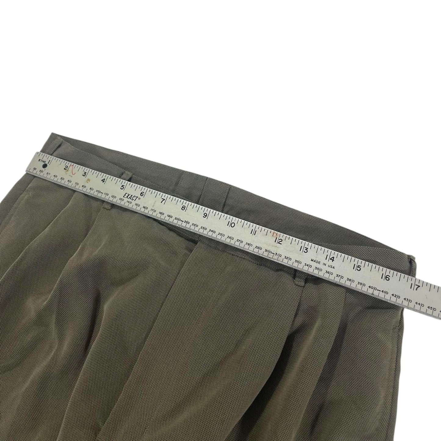 VINTAGE CENARIO KHAKI WIDE LEG TROUSERS (34)