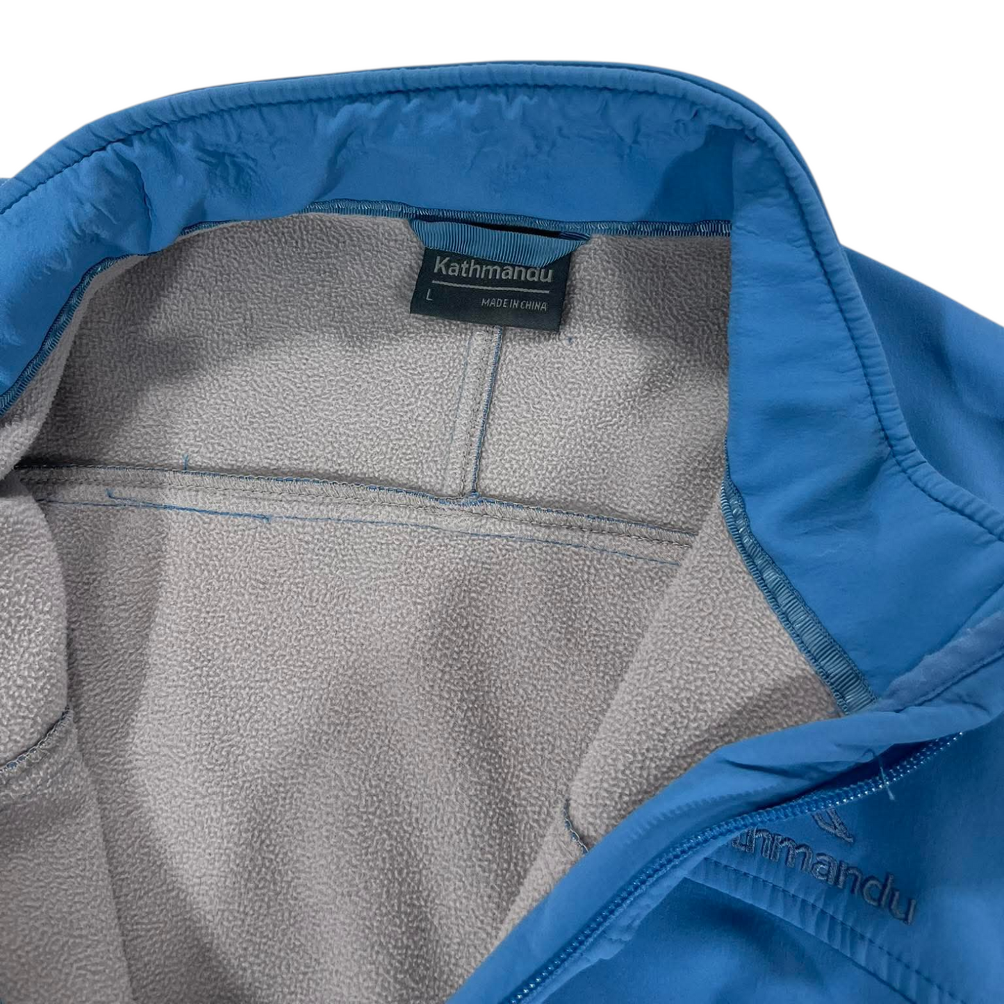 KATHMANDU BLUE SOFTSHELL JACKET (L)